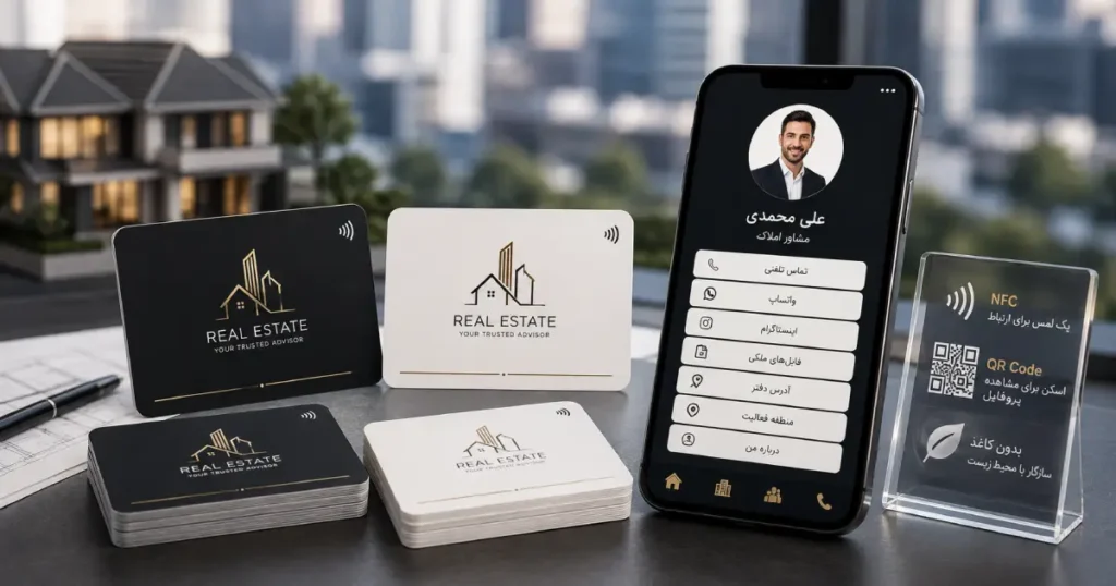 کارت ویزیت دیجیتال مشاور املاک