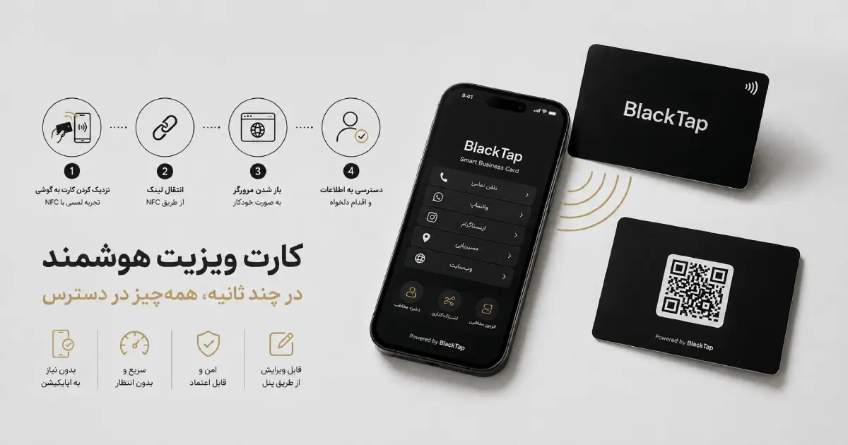 کارت ویزیت هوشمند چگونه کار می‌کند